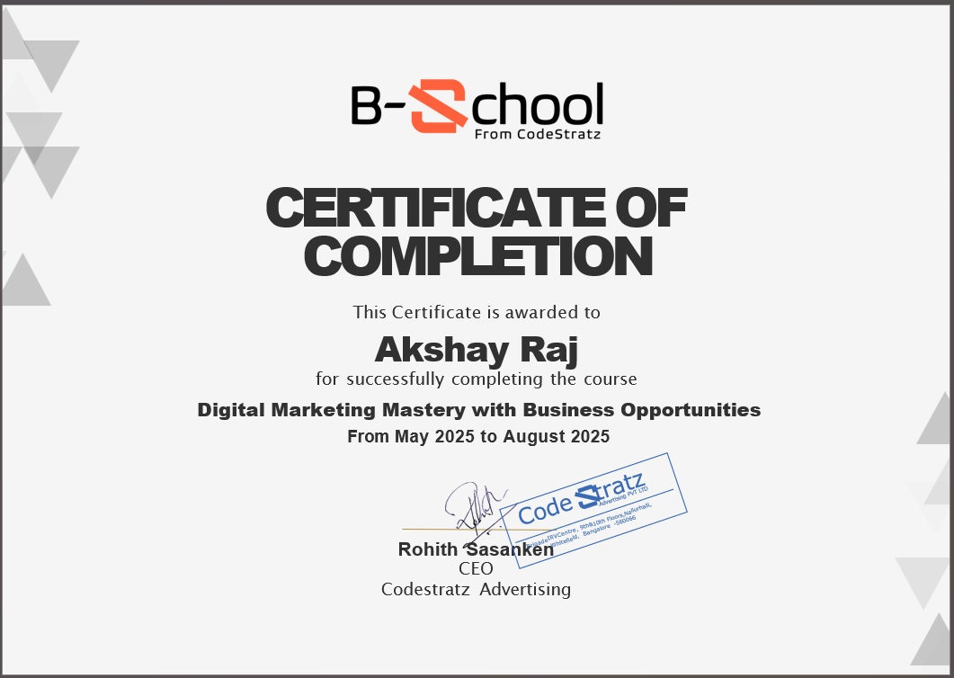 Online Digital Marketing Certification After Completion