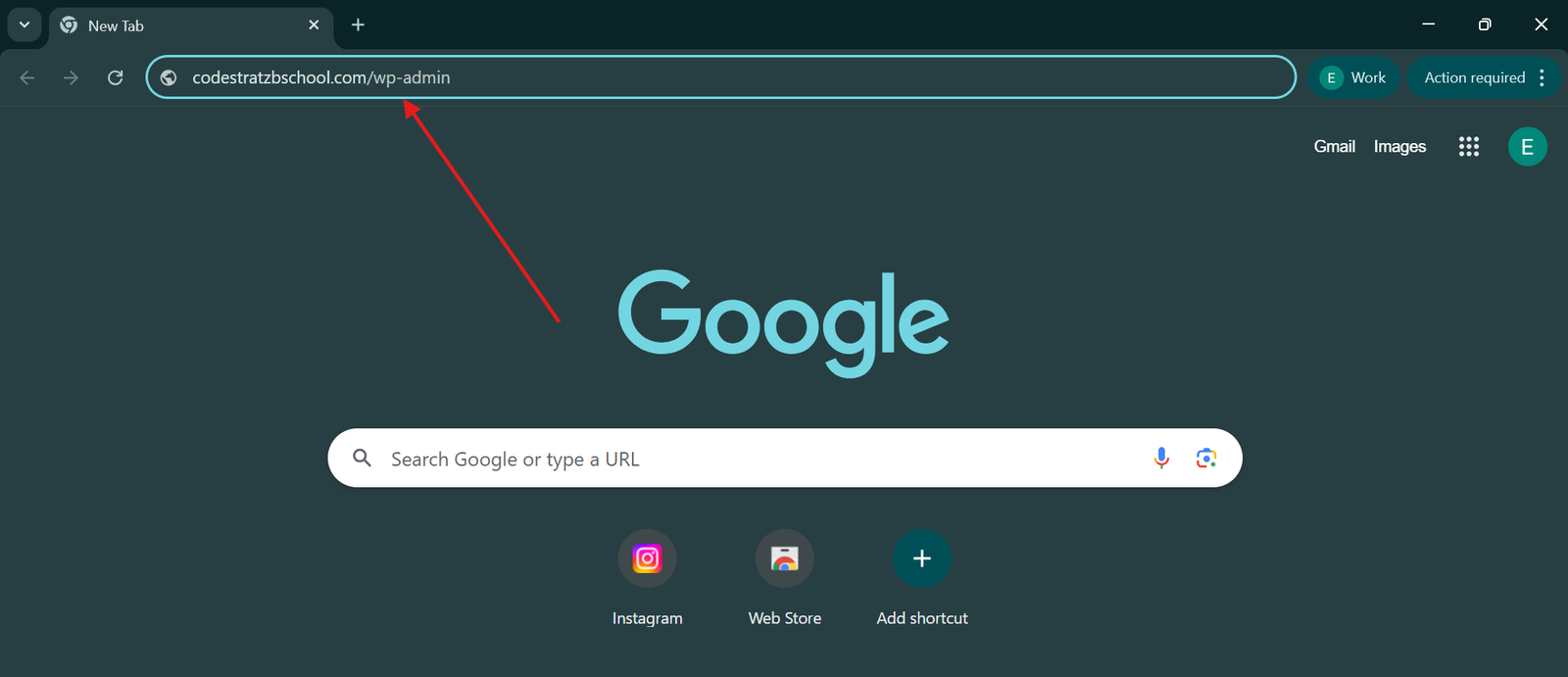 how to access backend of a website if it is wordpress