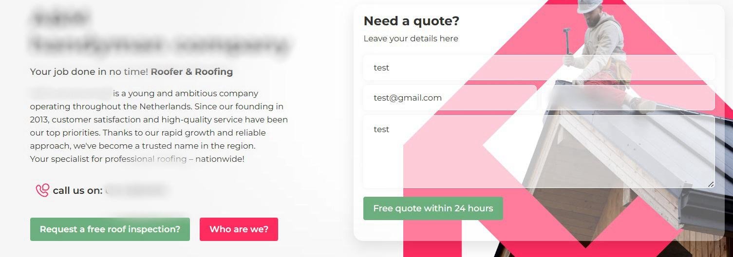 find a form in your website before tracking