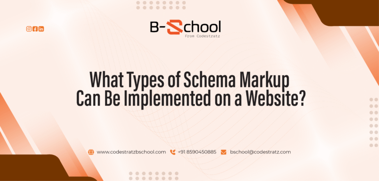 What Type of Schema Markup Can Be Implemented in a Website