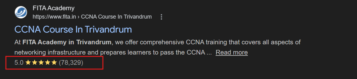 example of review snippet schema 