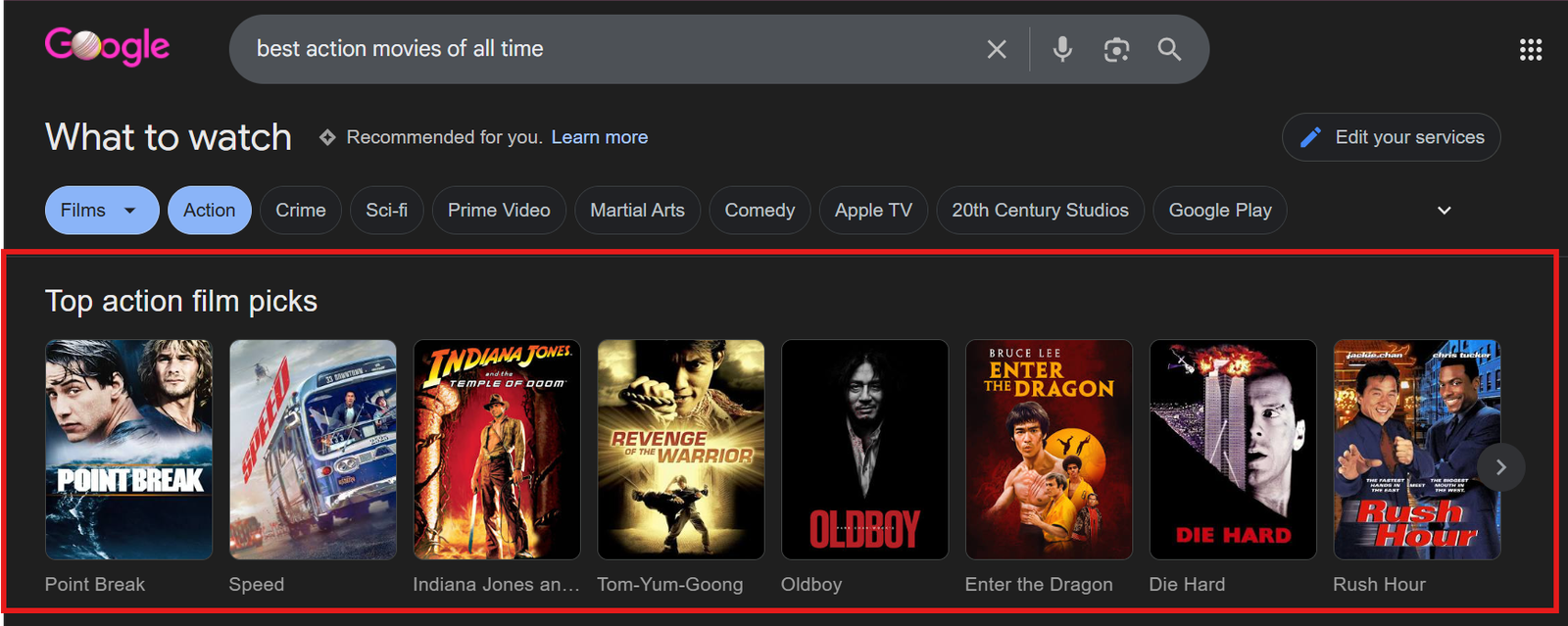 example of movie carousel schema 