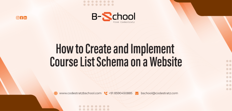 How to Create and Implement Course List Schema on a Website