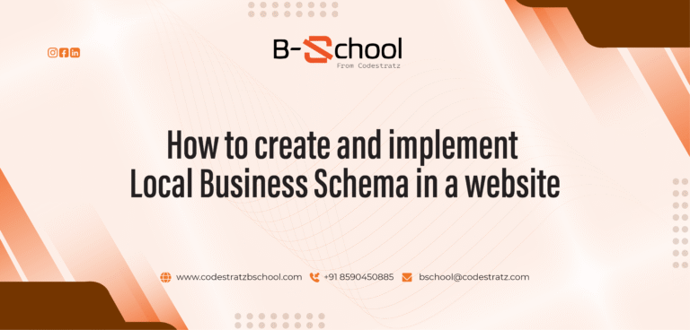 how to create and implement local business schema in a website