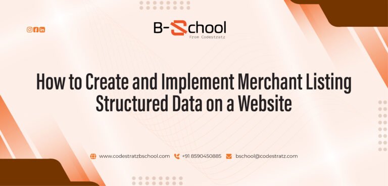 How to Create and Implement Merchant Listing Structured Data on a Website